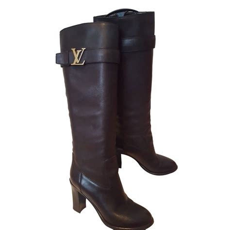 bottes louis vuitton noir photos|Louis Vuitton boots sale.